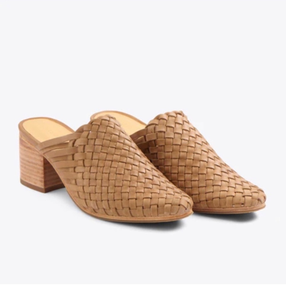 Nisolo All-day woven heeled mules